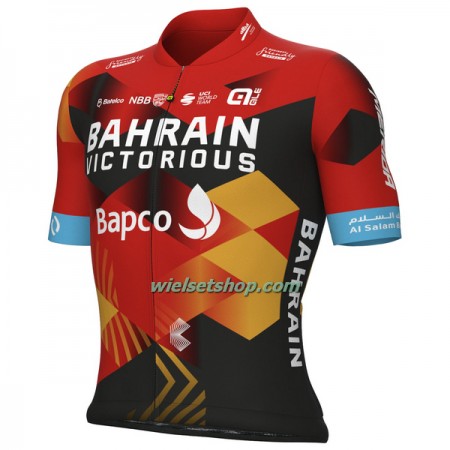 Wielershirt 2023 Bahrain Victorious - Rood Zwart